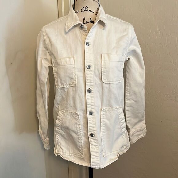 Current Elliot The Workman Shirt Button Closure Shacket Contemporary Casual Boho - Picture 1 of 12